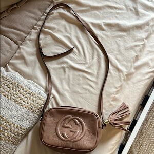 Gucci Brown Leather Crossbody Bag